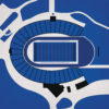 Wallace Wade Stadium Map Art by City Prints