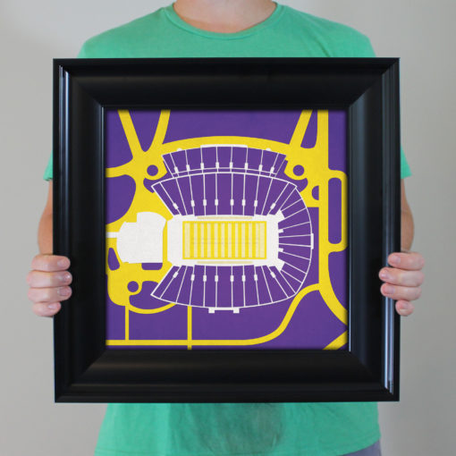 Dowdy-Ficklen Stadium Map Art by City Prints - Image 4