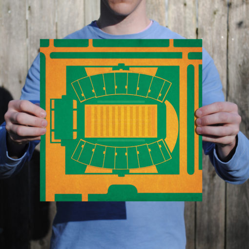 Bragg Memorial Stadium Map Art by City Prints - Image 2