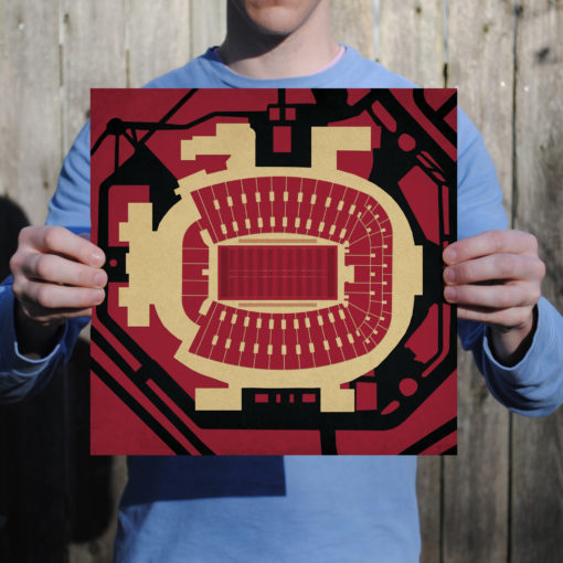Doak S. Campbell Stadium Map Art by City Prints - Image 2