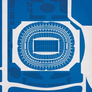 Georgia Dome Map Art by City Prints