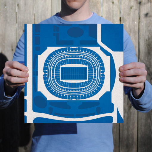 Georgia Dome Map Art by City Prints - Image 2