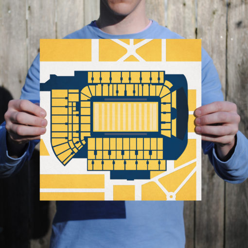 Bobby Dodd Stadium Map Art by City Prints - Image 2