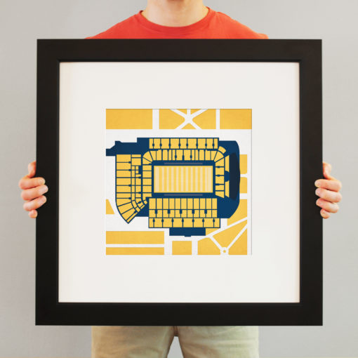 Bobby Dodd Stadium Map Art by City Prints - Image 3