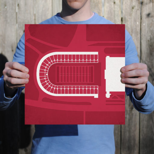 Harvard Stadium Map Art by City Prints - Image 2