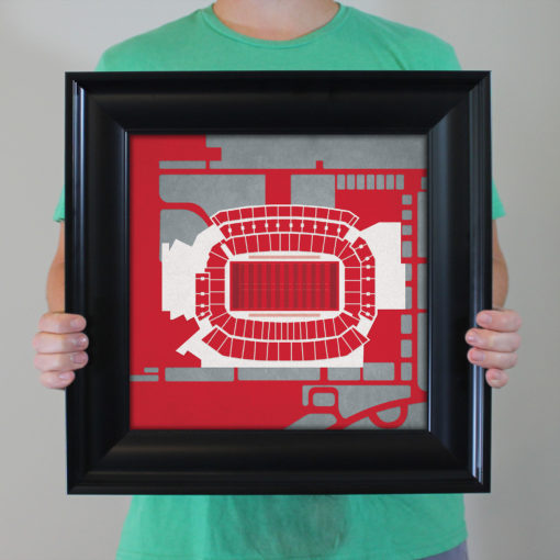 TDECU Stadium Map Art by City Prints - Image 4