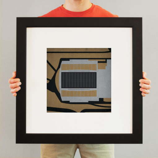 Kibbie Dome Map Art by City Prints - Image 3