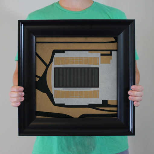 Kibbie Dome Map Art by City Prints - Image 4