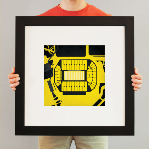 Kinnick Stadium Map Art by City Prints - Image 3