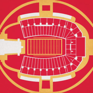 Jack Trice Stadium Map Art by City Prints