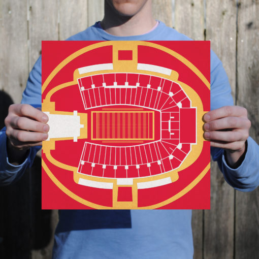 Jack Trice Stadium Map Art by City Prints - Image 2