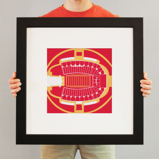 Jack Trice Stadium Map Art by City Prints - Image 3