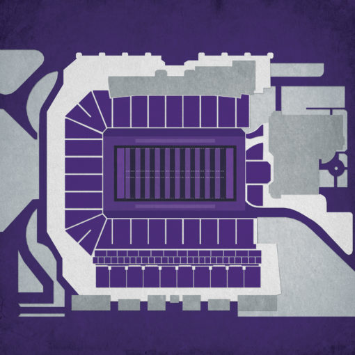 Bill Snyder Family Stadium Map Art by City Prints