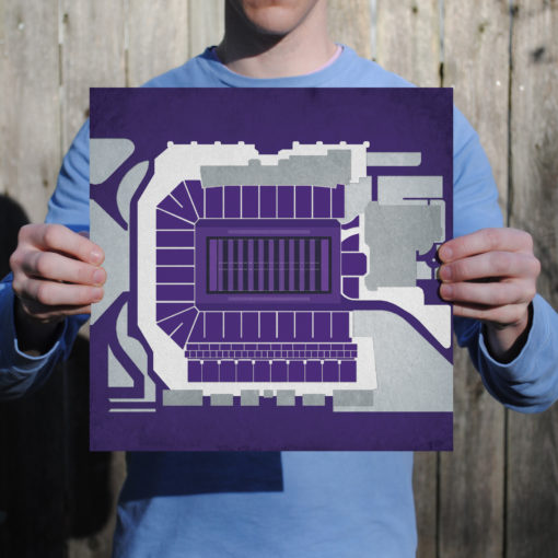 Bill Snyder Family Stadium Map Art by City Prints - Image 2
