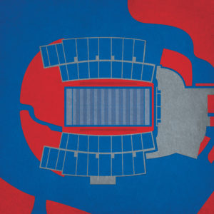 Joe Aillet Stadium Map Art by City Prints