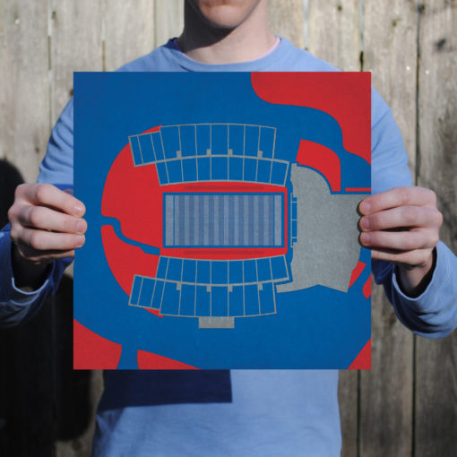 Joe Aillet Stadium Map Art by City Prints - Image 2