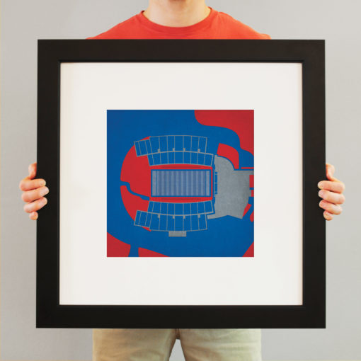 Joe Aillet Stadium Map Art by City Prints - Image 3