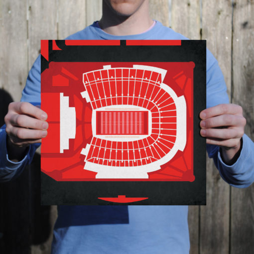 Papa John's Cardinal Stadium Map Art by City Prints - Image 2