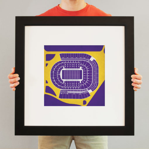 Tiger Stadium Map Art by City Prints - Image 3