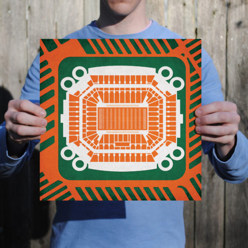 Hard Rock Stadium Map Art by City Prints - Image 2