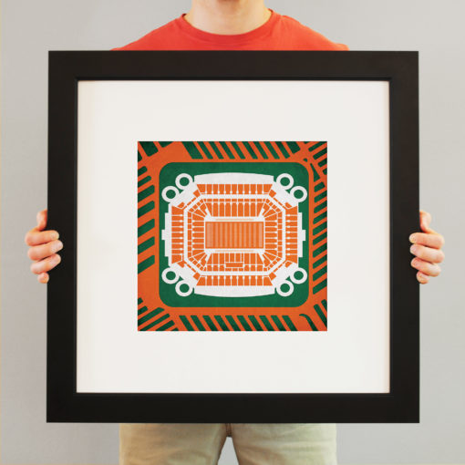 Hard Rock Stadium Map Art by City Prints - Image 3