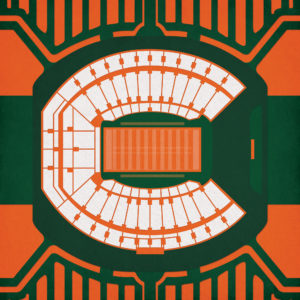 Miami Orange Bowl by City Prints