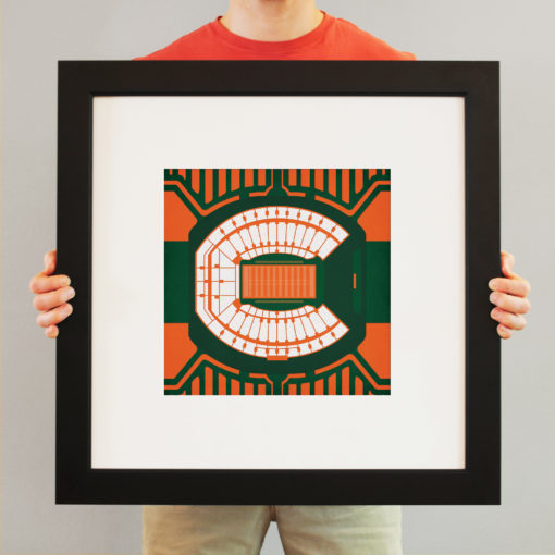 Miami Orange Bowl by City Prints - Image 3