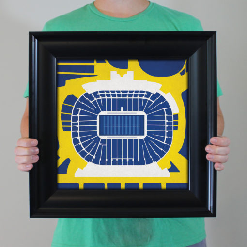 Michigan Stadium Map Art by City Prints - Image 4