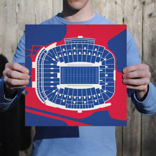 Vaught-Hemingway Stadium Map Art by City Prints - Image 2