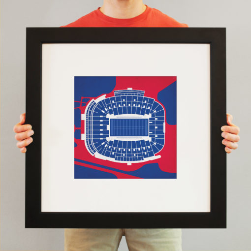Vaught-Hemingway Stadium Map Art by City Prints - Image 3