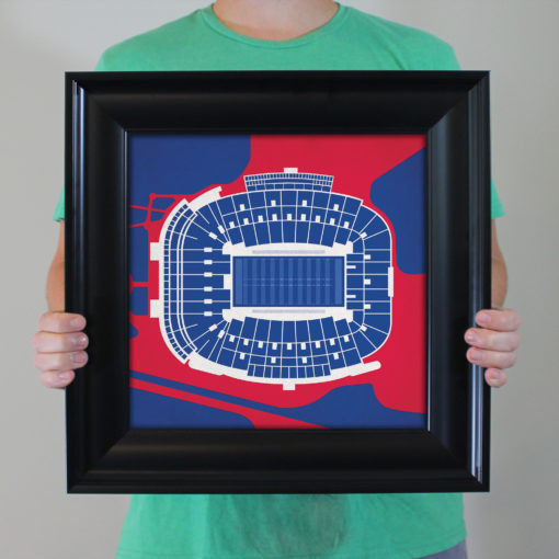 Vaught-Hemingway Stadium Map Art by City Prints - Image 4