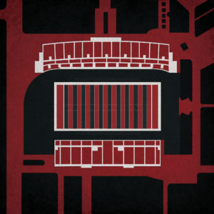 Robert W. Plaster Stadium Map Art by City Prints