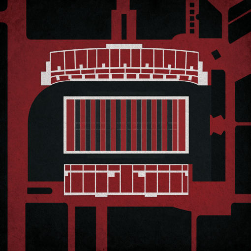 Robert W. Plaster Stadium Map Art by City Prints