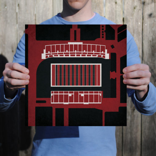 Robert W. Plaster Stadium Map Art by City Prints - Image 2