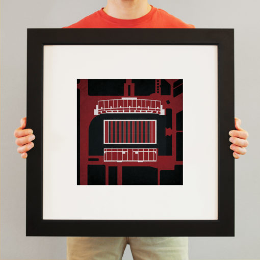 Robert W. Plaster Stadium Map Art by City Prints - Image 3