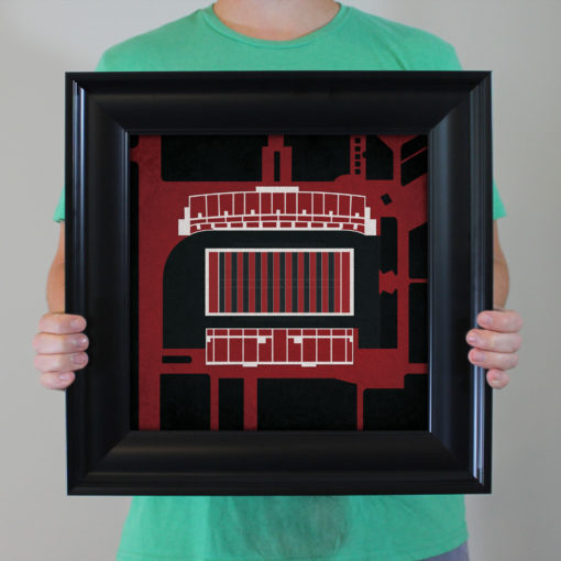 Robert W. Plaster Stadium Map Art by City Prints - Image 4