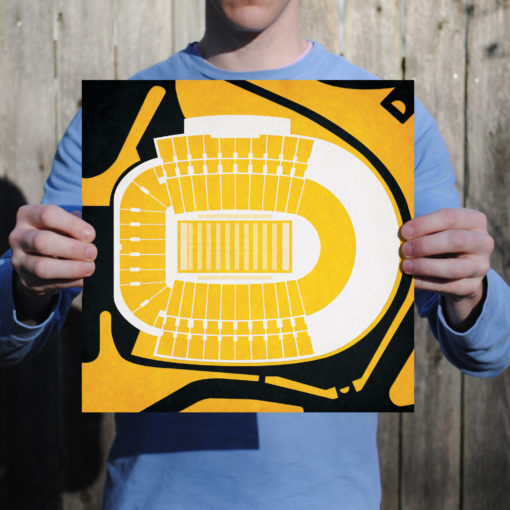 Faurot Field at Memorial Stadium Map Art by City Prints - Image 2