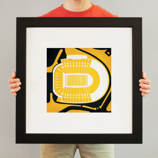 Faurot Field at Memorial Stadium Map Art by City Prints - Image 3