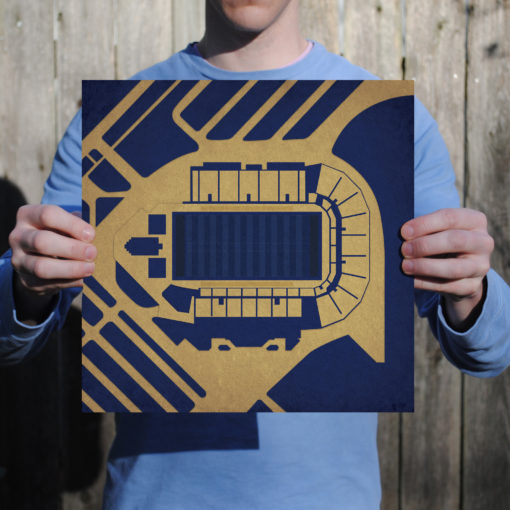 Bobcat Stadium Map Art by City Prints - Image 2