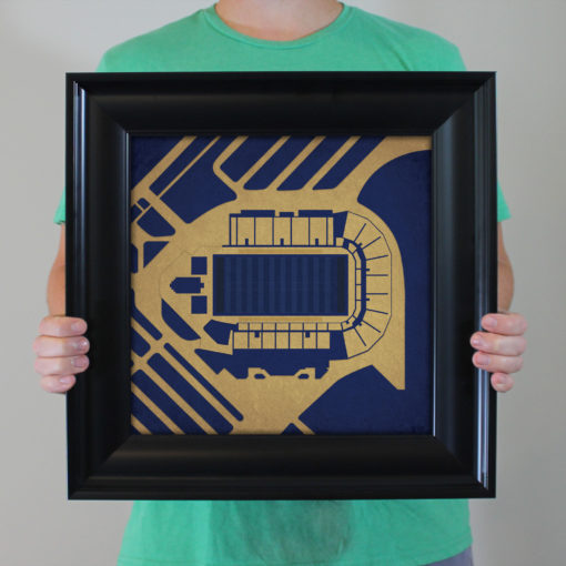 Bobcat Stadium Map Art by City Prints - Image 4