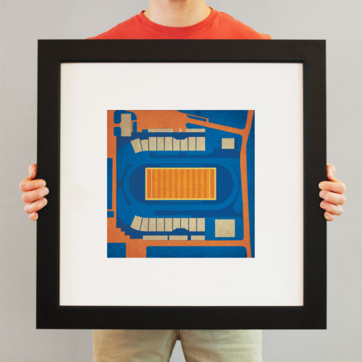 Hughes Stadium Map Art by City Prints - Image 3