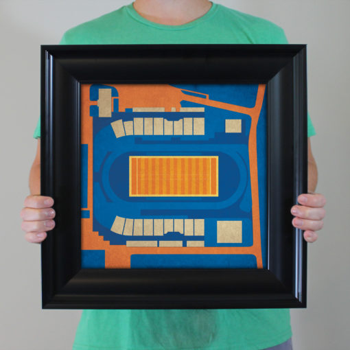 Hughes Stadium Map Art by City Prints - Image 4