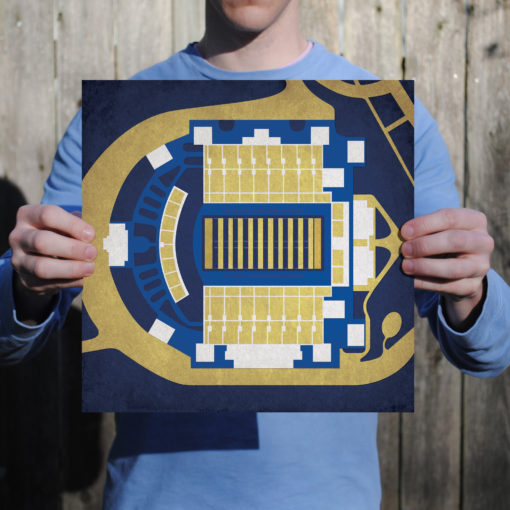 Navy Marine Corps Memorial Stadium Map Art by City Prints - Image 2