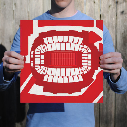 Carter-Finley Stadium Map Art by City Prints - Image 2