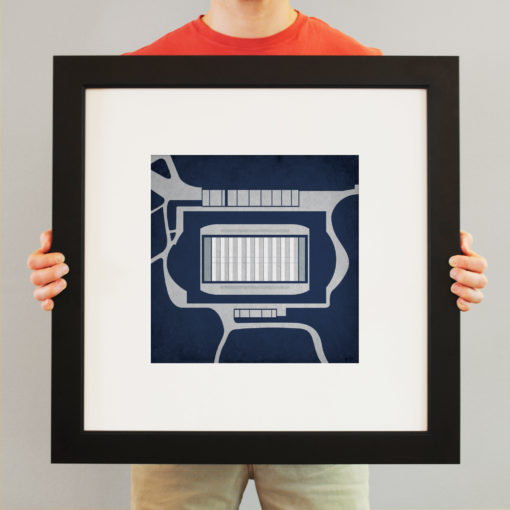 Cowell Stadium Map Art by City Prints - Image 3