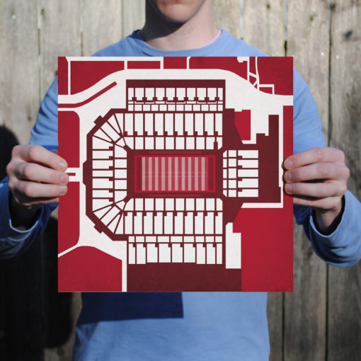 Gaylord Family Oklahoma Memorial Stadium Map Art by City Prints - Image 2