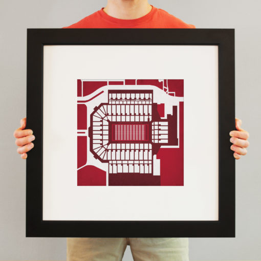 Gaylord Family Oklahoma Memorial Stadium Map Art by City Prints - Image 3