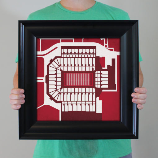 Gaylord Family Oklahoma Memorial Stadium Map Art by City Prints - Image 4