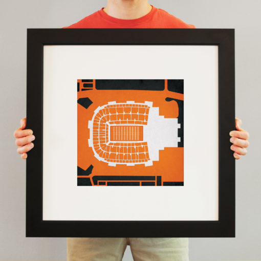 Boone Pickens Stadium Map Art by City Prints - Image 3