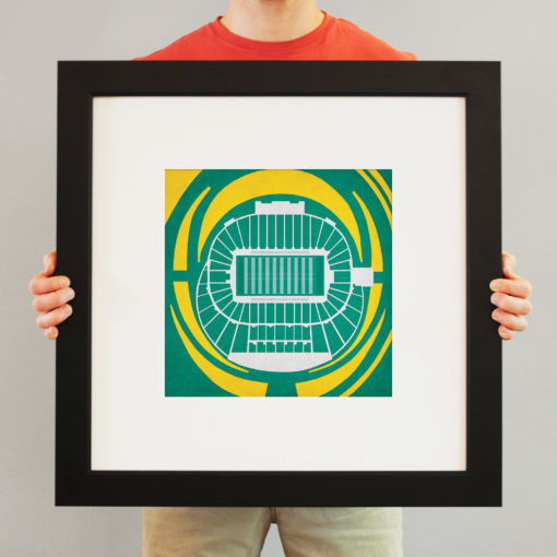 Autzen Stadium Map Art by City Prints - Image 3